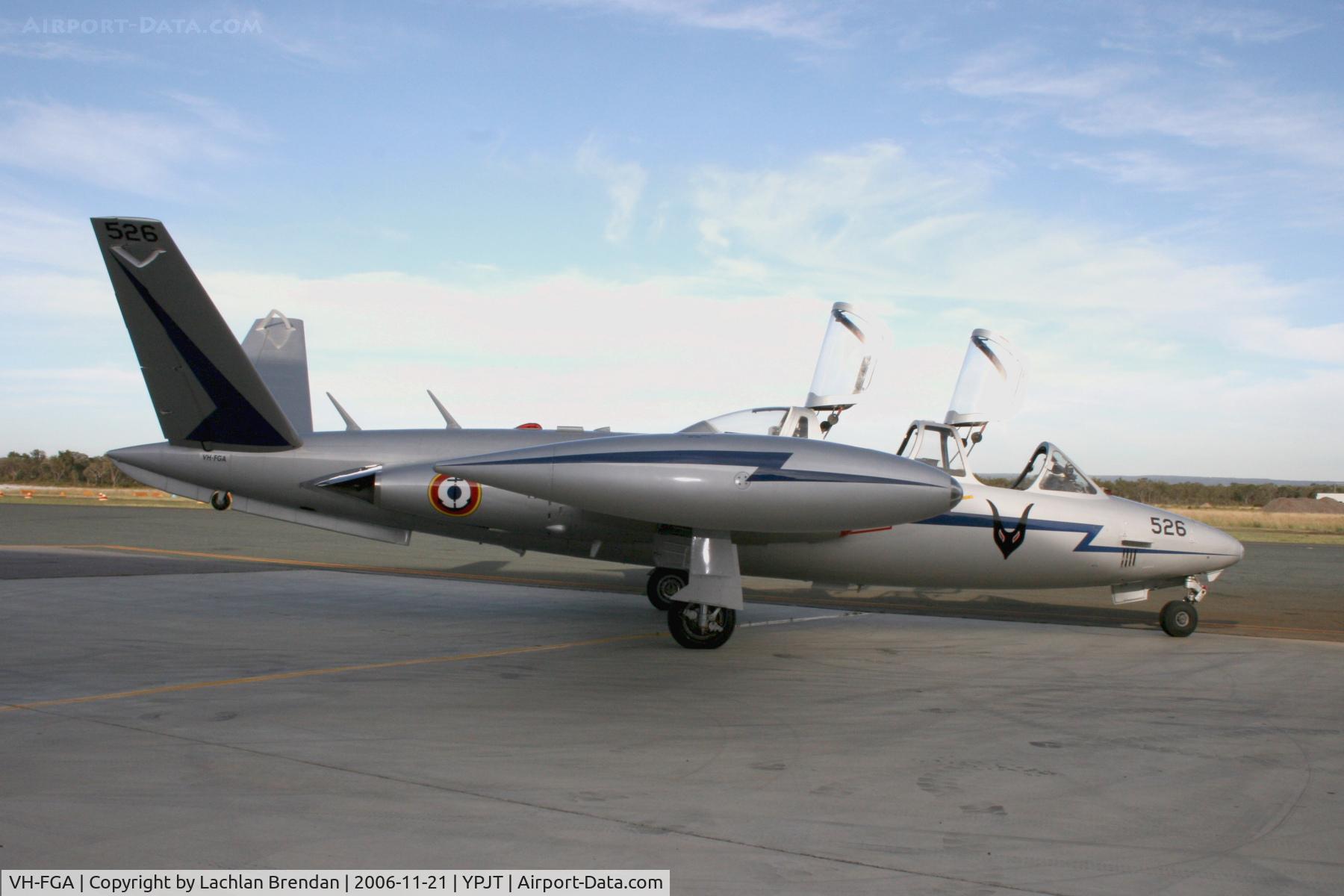 VH-FGA, 1967 Fouga CM-170 Magister C/N 526, Fouga Magister