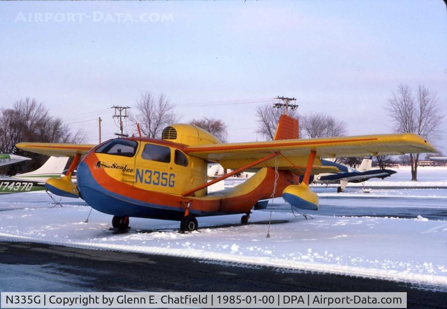 N335G, 1947 Republic RC-3 Seabee C/N 808, At the West Tower Tie Down