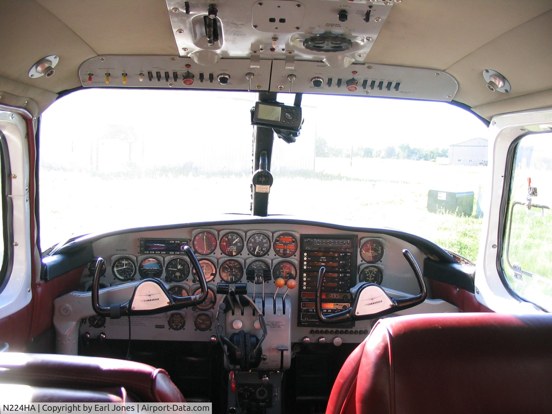 N224HA, 1957 Aero Commander 560-E C/N 567, Panel