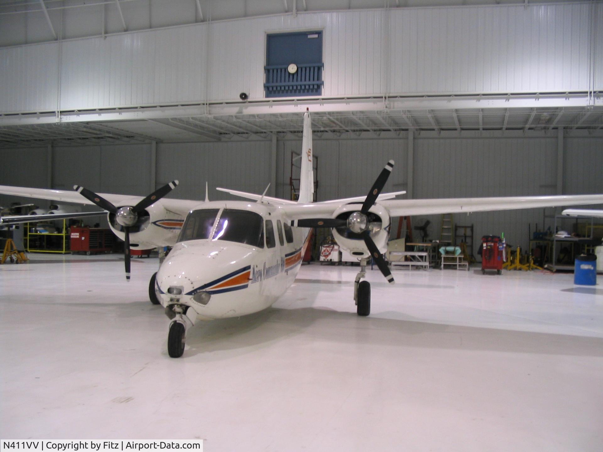N411VV, 1952 Aero Commander 520 C/N 520-39, hangar