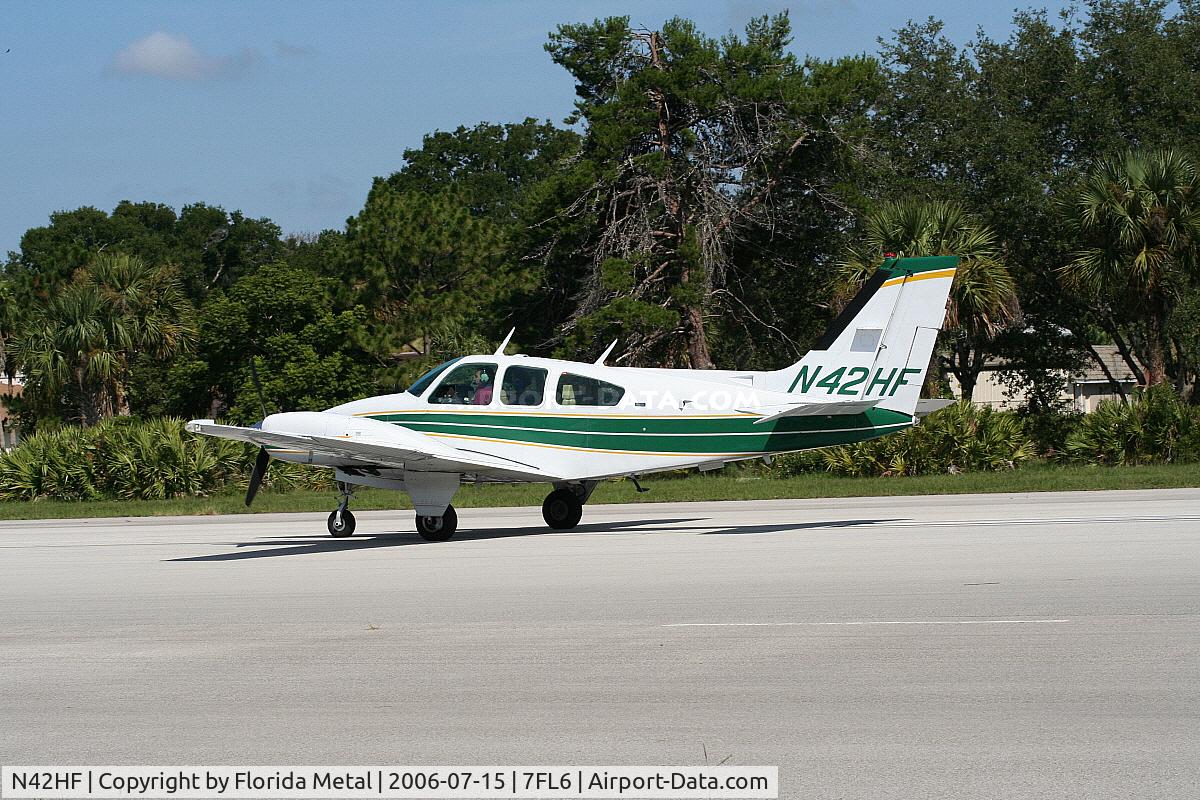 N42HF, 1974 Beech 95-B55 (T42A) Baron C/N TC-1730, Spruce Creek