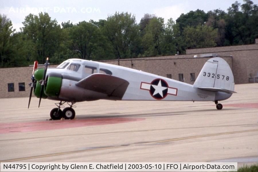 N44795, 1943 Cessna UC-78B (T-50) Bobcat C/N 6516, ex UC-78B 43-32578