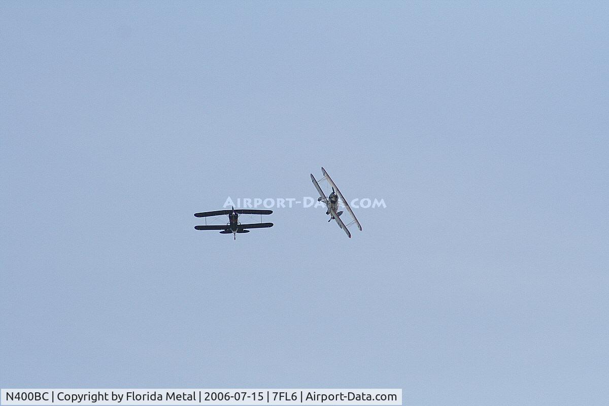 N400BC, 1977 Great Lakes 2T-1A-2 Sport Trainer C/N 0754, Break for landing