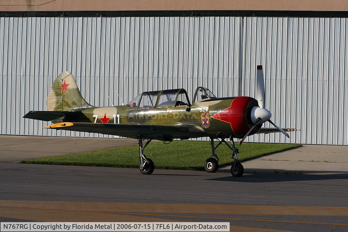 N767RG, 2000 Yakovlev (Aerostar) Yak-52W C/N 0012208, Spruce Creek