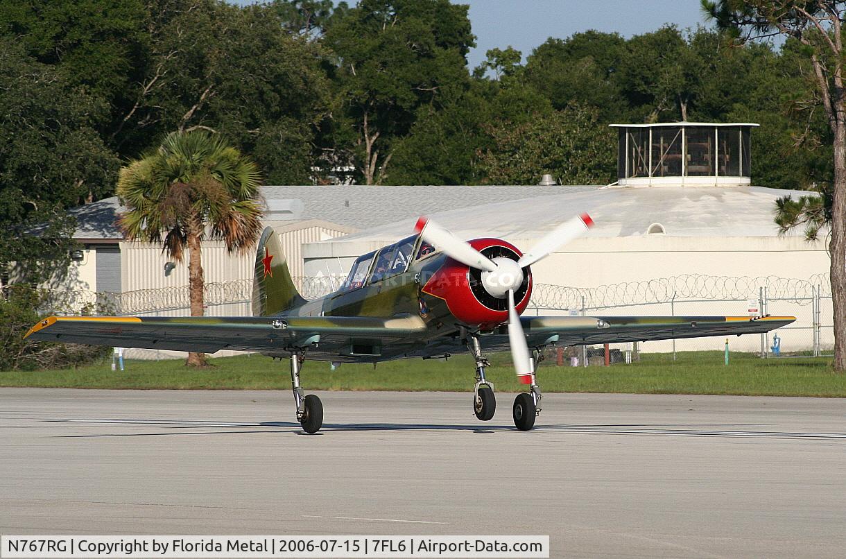 N767RG, 2000 Yakovlev (Aerostar) Yak-52W C/N 0012208, Spruce Creek