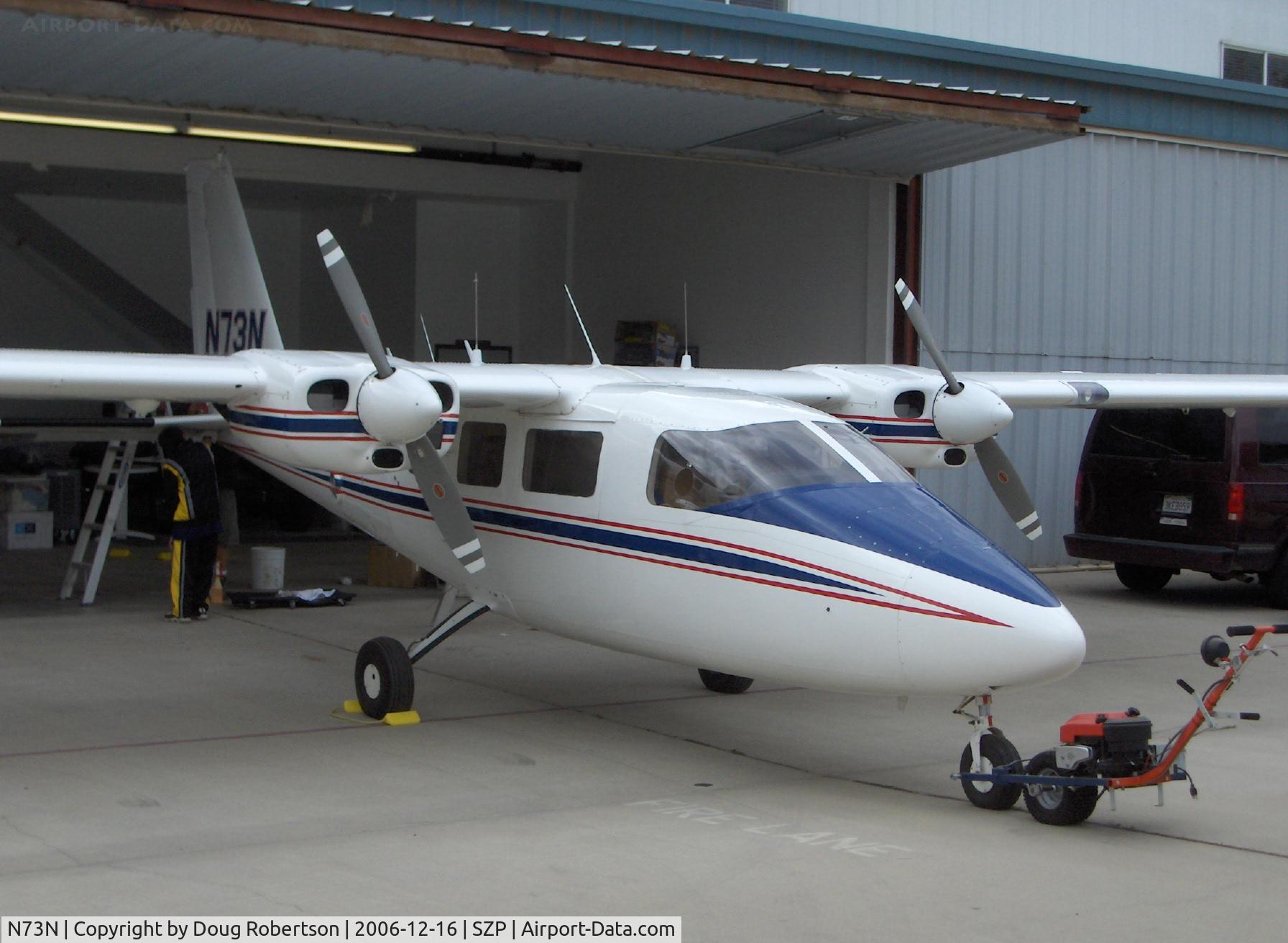 N73N, 1981 Partenavia P-68C C/N 230, 1881 Partenavia Spa P.68C VICTOR, two Lycoming IO-360-A1B6 200 Hp, wax job