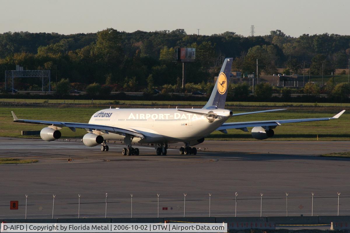D-AIFD, 2001 Airbus A340-313X C/N 390, Lufthansa