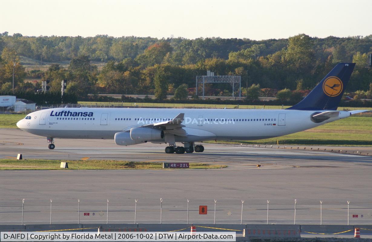 D-AIFD, 2001 Airbus A340-313X C/N 390, Lufthansa