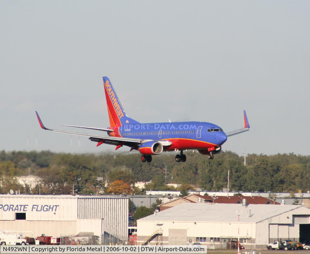 N492WN, 2004 Boeing 737-7H4 C/N 33866, Southwest