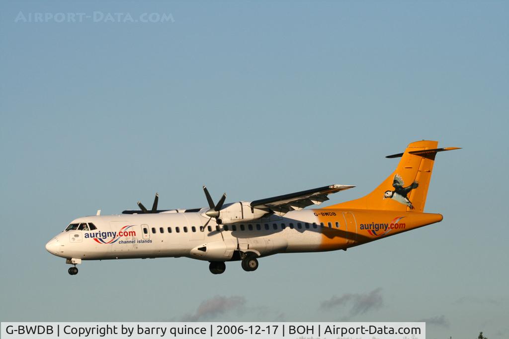 G-BWDB, 1995 ATR 72-202 C/N 449, AURIGNY ATR-72