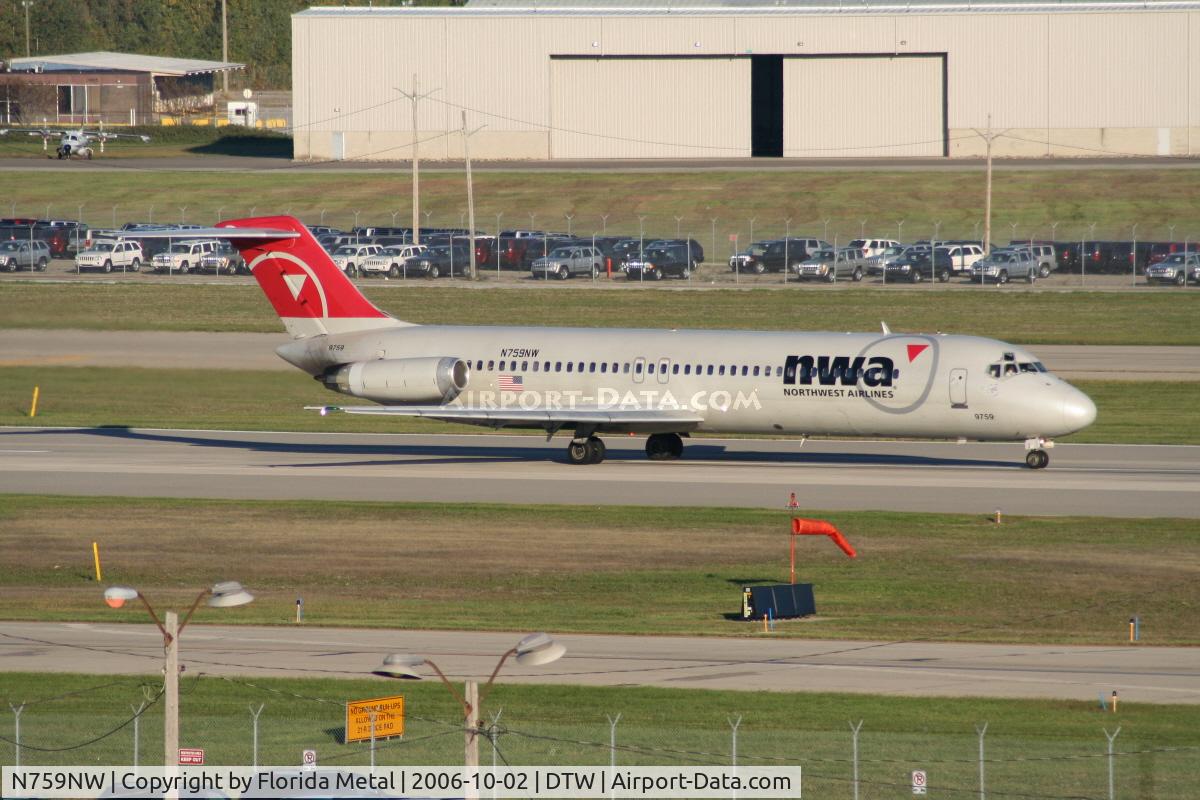 N759NW, 1968 Douglas DC-9-41 C/N 47287, Northwest