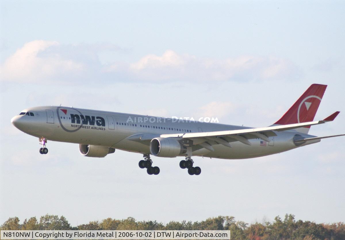 N810NW, 2005 Airbus A330-323 C/N 0674, Northwest A330