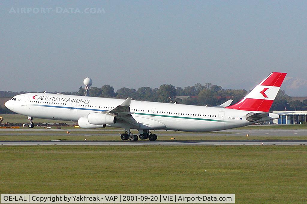 OE-LAL, 1999 Airbus A340-313 C/N 263, Austrian Airlines Airbus 340-300