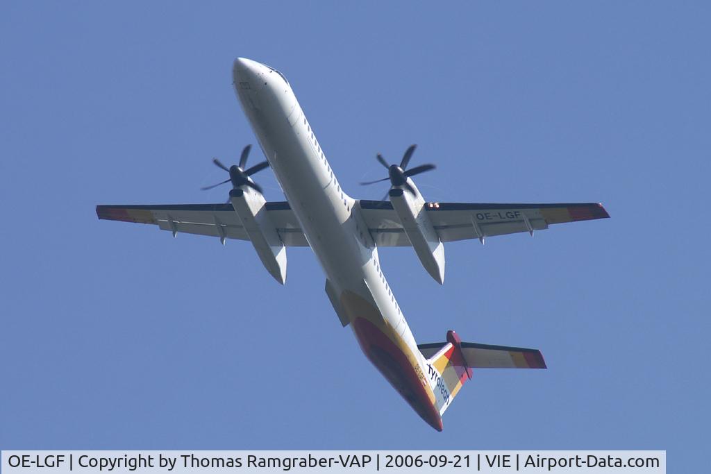 OE-LGF, 2002 De Havilland Canada DHC-8-402Q Dash 8 C/N 4068, Austrian Arrows Dash8-400 still in Tyrolean Airways colors