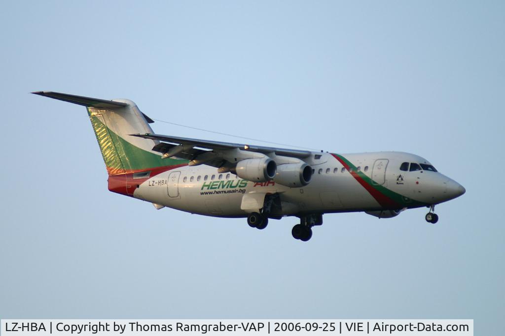 LZ-HBA, 1987 British Aerospace BAe.146-200A C/N E2072, Hemus Air BAe146-200