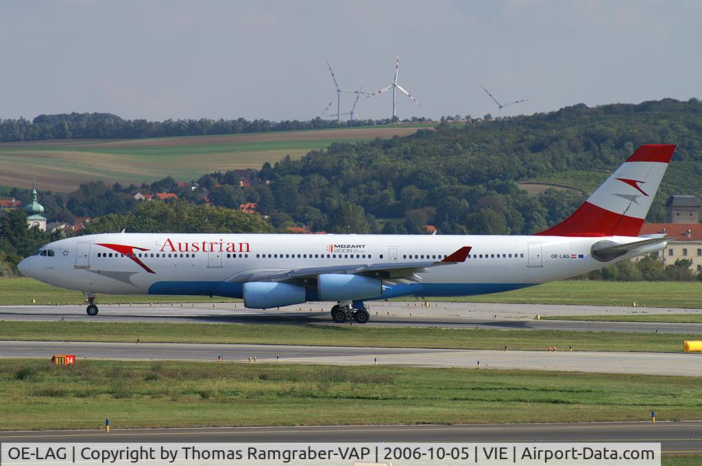 OE-LAG, 1995 Airbus A340-212 C/N 075, Austrian A340-200