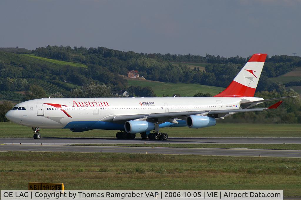 OE-LAG, 1995 Airbus A340-212 C/N 075, Austrian A340-200