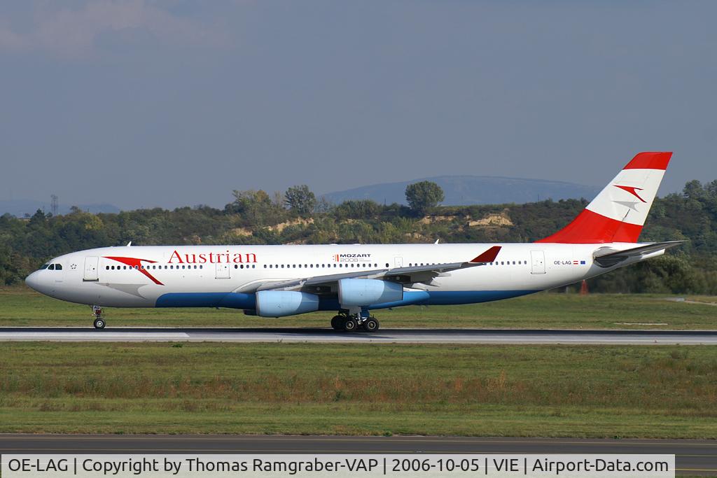 OE-LAG, 1995 Airbus A340-212 C/N 075, Austrian A340-200