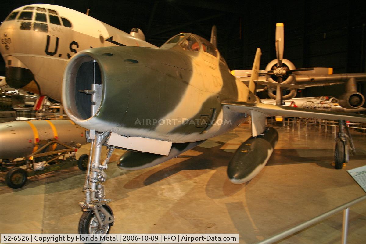 52-6526, 1952 Republic F-84F-40-RE Thunderstreak C/N Not found 52-6526, Republic F-84F Thunderstreak
