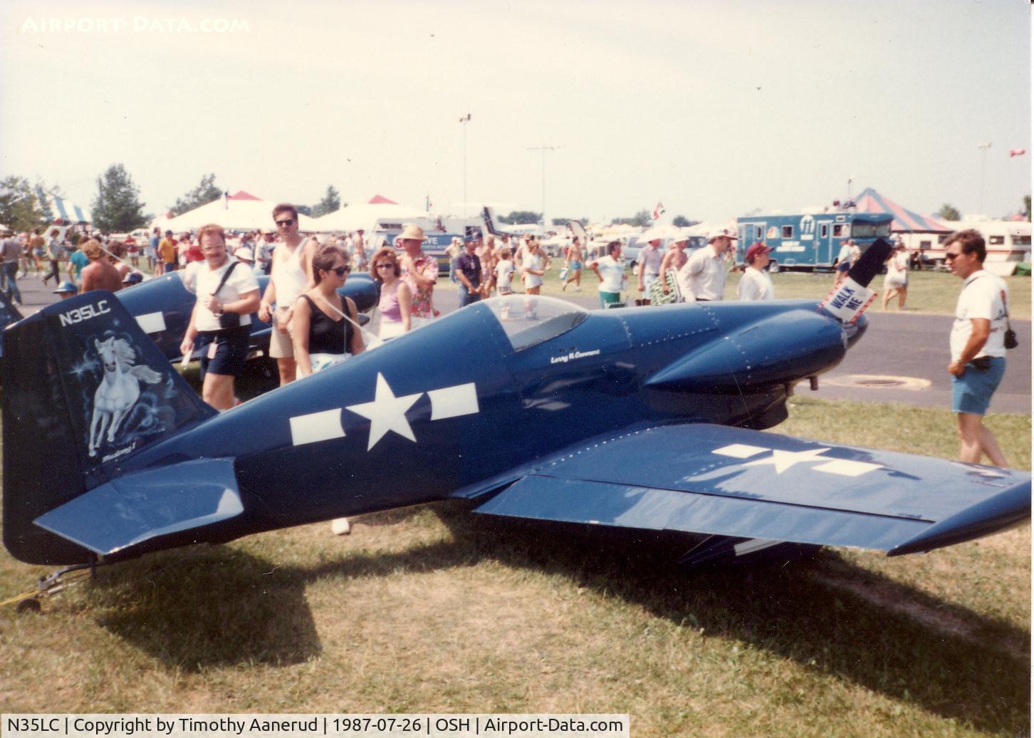 N35LC, 1983 Bushby Midget Mustang M-I C/N N00LHC-1, Oshkosh 1987