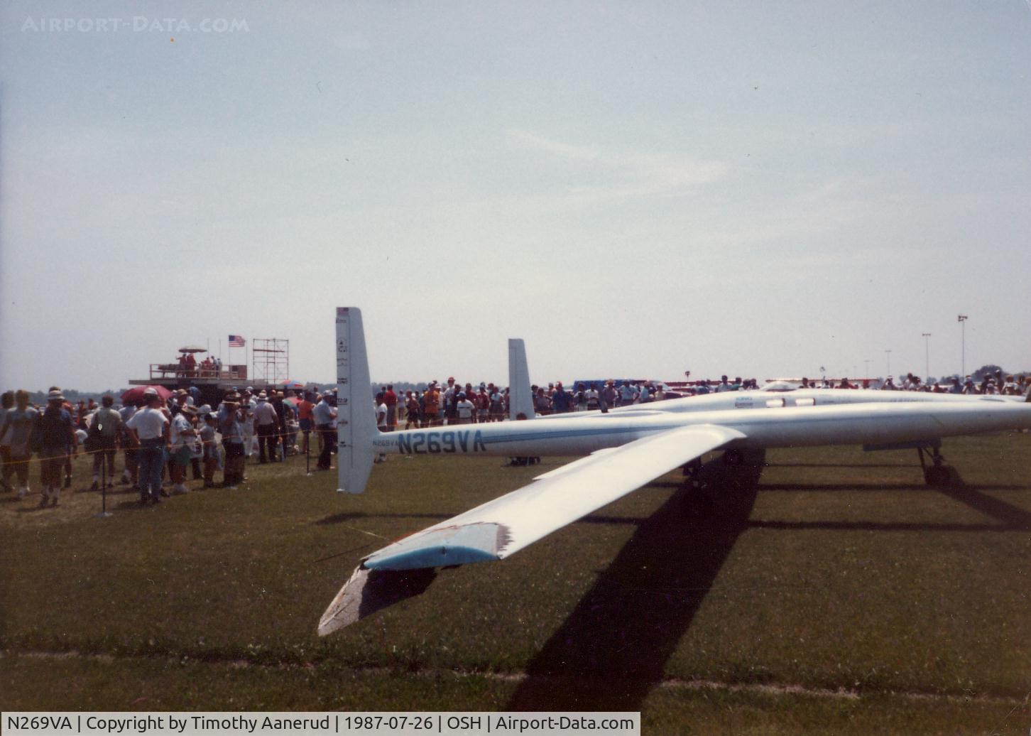 N269VA, Voyager Aircraft Inc Voyager 76 C/N 001, Oshkosh 1987, after the around the world flight