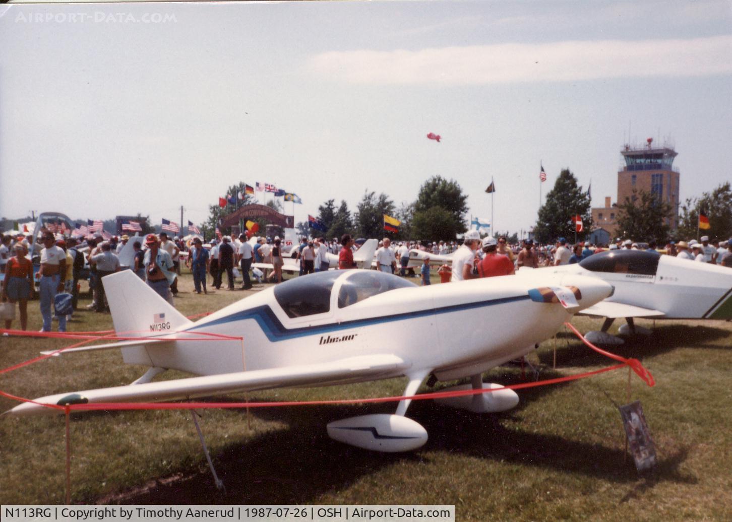 N113RG, 1983 Stoddard-Hamilton Glasair C/N 113, Oshkosh 1987