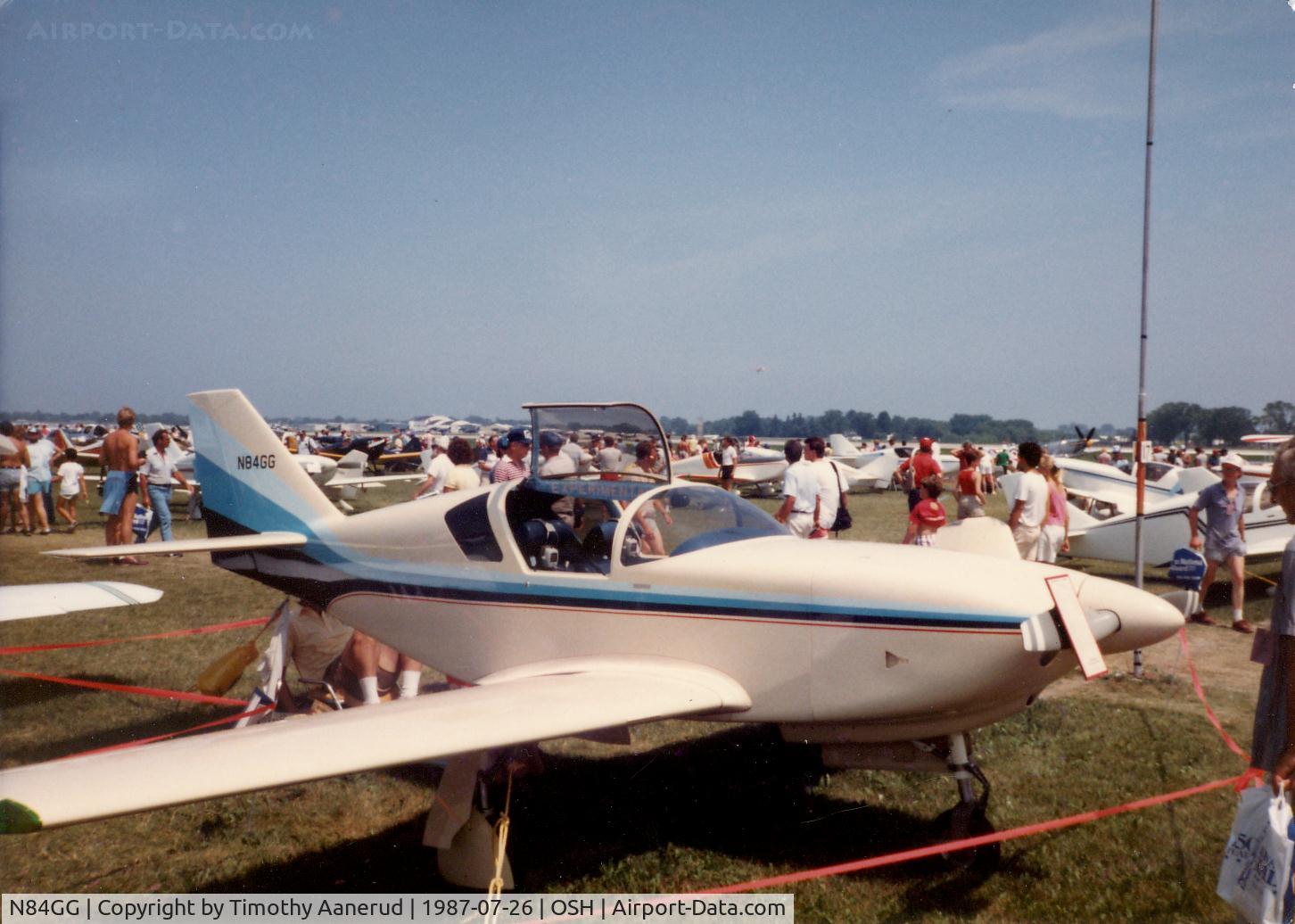 N84GG, 1985 Stoddard-Hamilton Glasair RG C/N SN-519R, Oshkosh 1987
