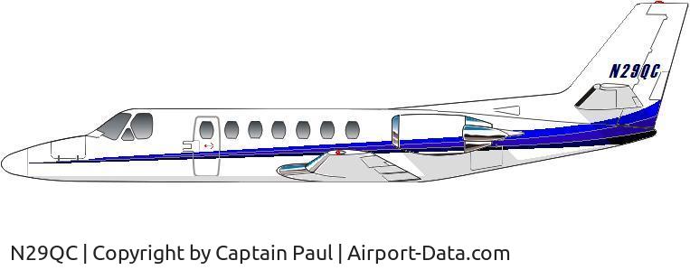 N29QC, 2004 Cessna 560 C/N 560-0675, Artwork for my business card
