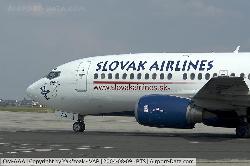 OM-AAA, 1988 Boeing 737-3Y0 C/N 24256, Slovak Airlines Boeing 737-300