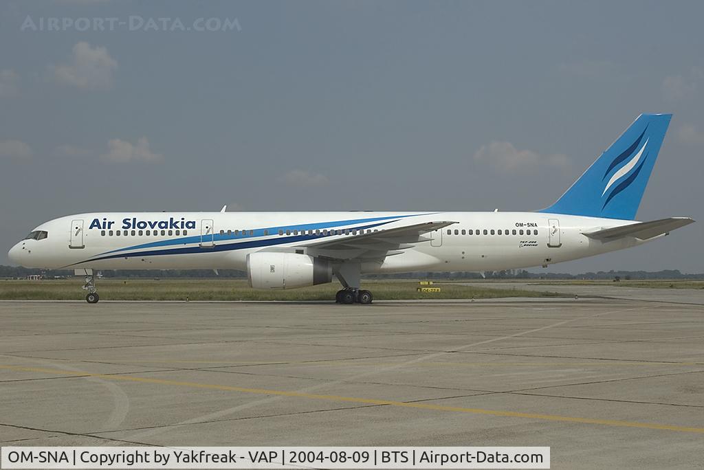 OM-SNA, 1988 Boeing 757-27B C/N 24135, Air Slovakia Boeing 757-200