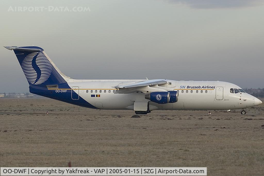 OO-DWF, 1998 British Aerospace Avro 146-RJ100 C/N E3332, SN Brussels Bae 146
