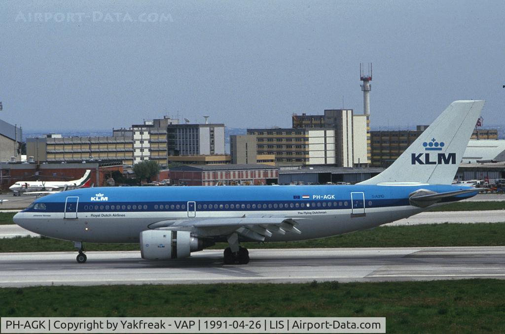 PH-AGK, 1985 Airbus A310-203 C/N 394, KLM Airbus 310