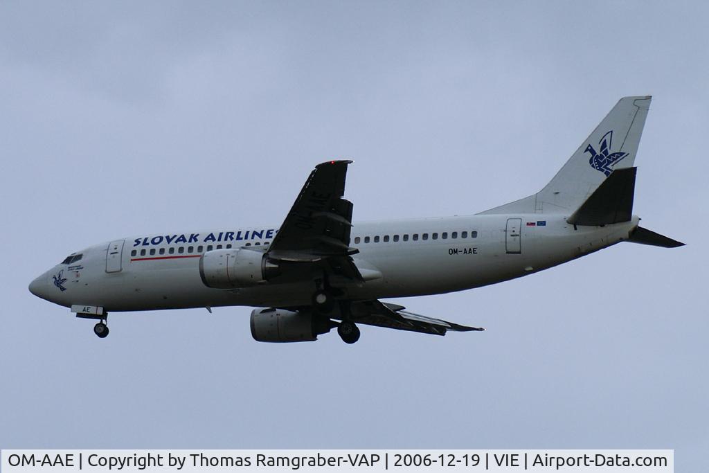OM-AAE, 1986 Boeing 737-3Z9 C/N 23601/1254, Slovak Airlines B737-300