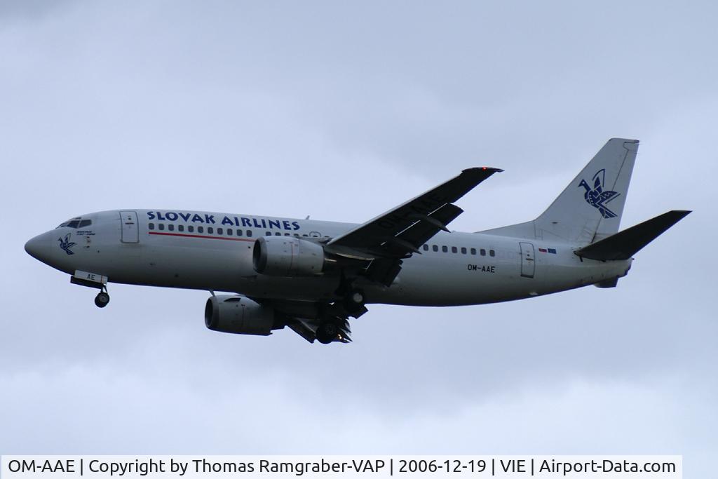 OM-AAE, 1986 Boeing 737-3Z9 C/N 23601/1254, Slovak Airlines B737-300