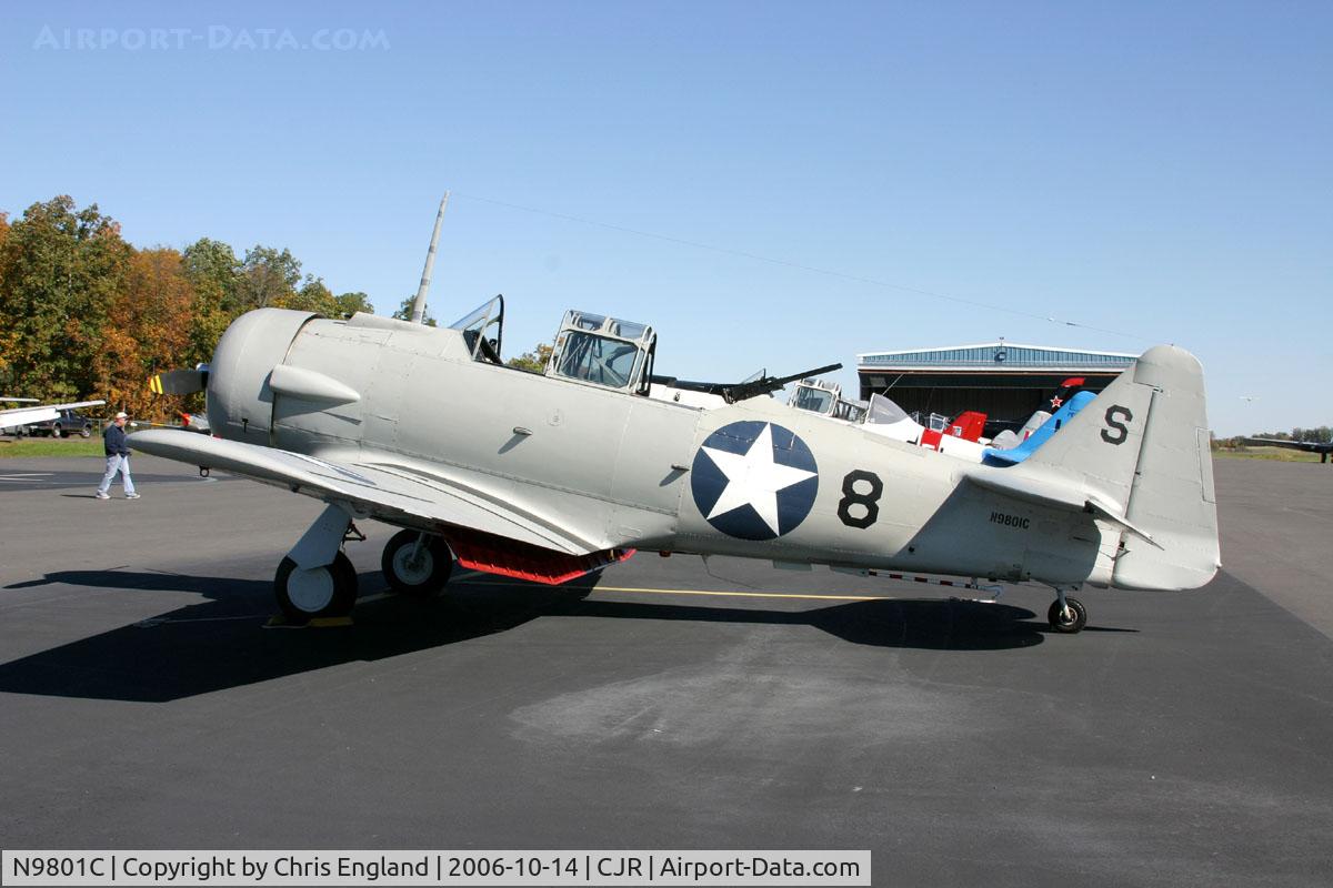 N9801C, 1943 North American SNJ-5 Texan Texan C/N 90-669, SNJ5?Dauntless replica N9801C at Culpeper Airfest 2006