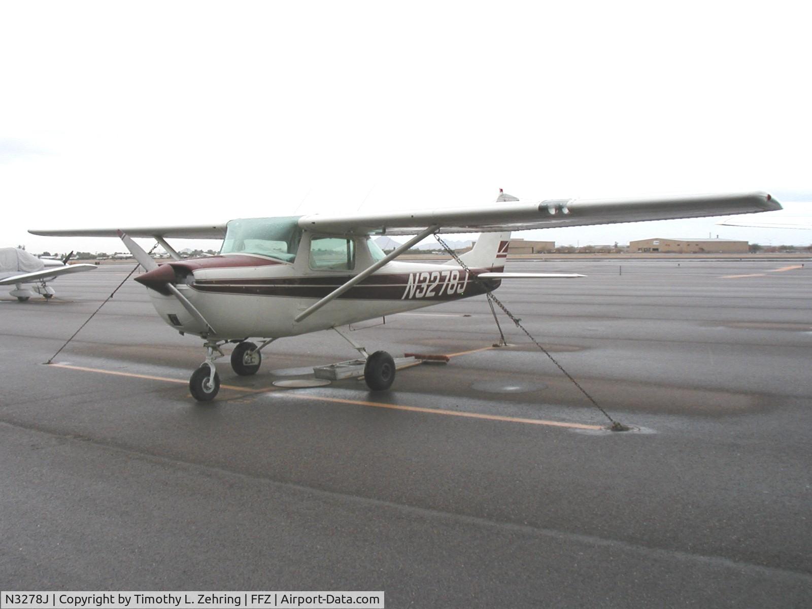 N3278J, 1966 Cessna 150G C/N 15065978, Tied Down At Falcon Field