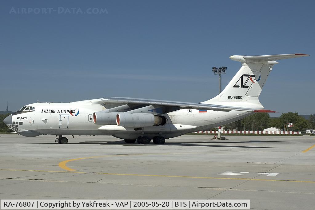 RA-76807, 1991 Ilyushin IL-76TD C/N 1013405176, Aviacon Zitotrans Iljsuchin 76