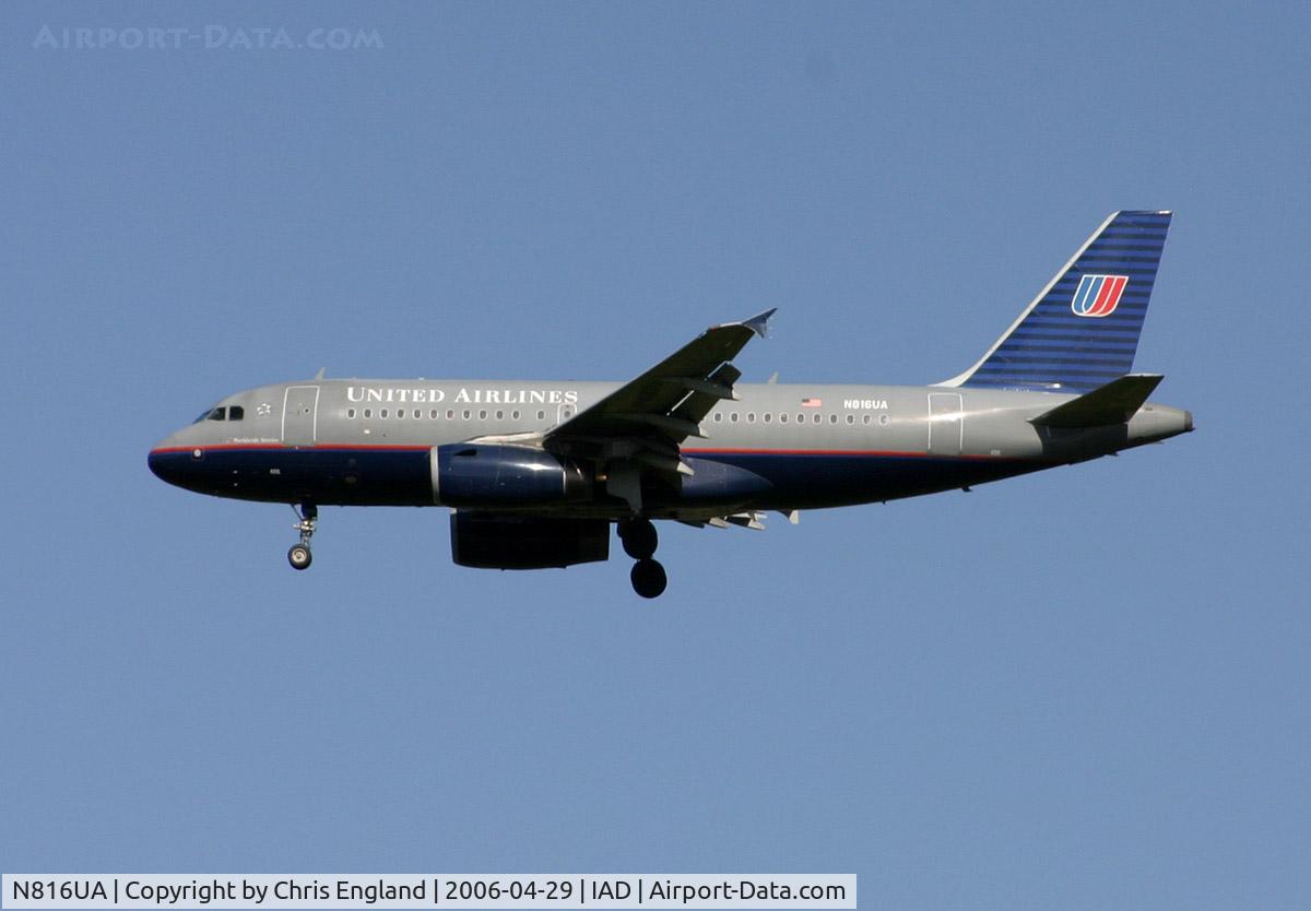N816UA, 1998 Airbus A319-131 C/N 871, Airbus A319 N816UA