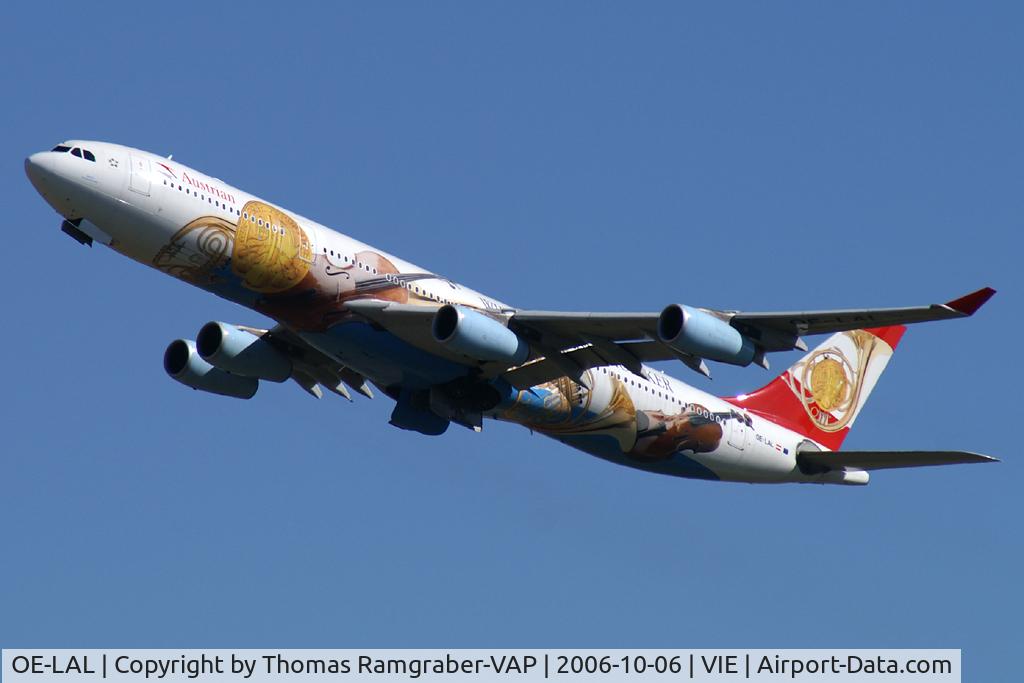 OE-LAL, 1999 Airbus A340-313 C/N 263, Austrian A340-300 (Philharmoniker colors)