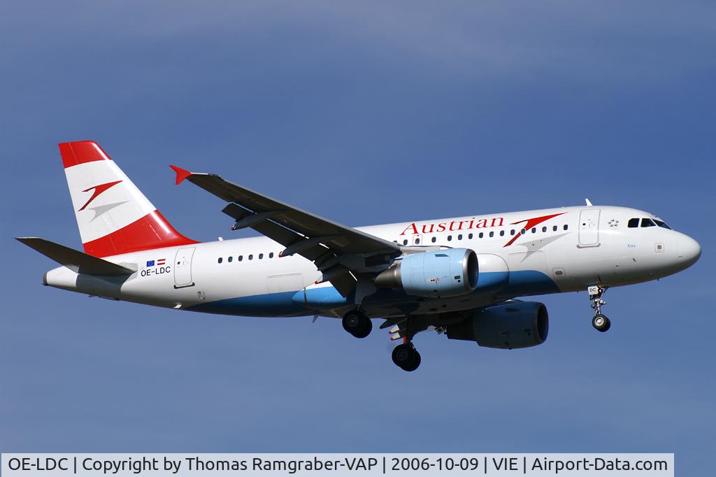 OE-LDC, 2004 Airbus A319-112 C/N 2262, Austrian A319