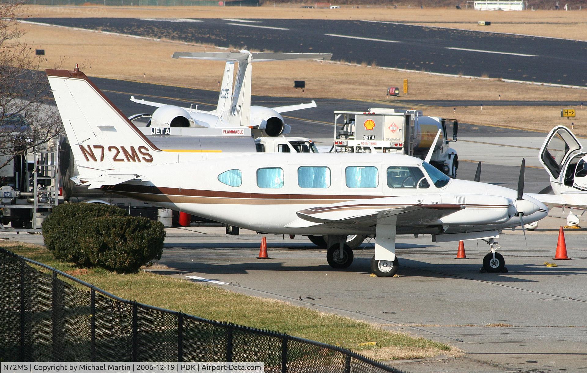 N72MS, 1971 Piper PA-31-310 Navajo C/N 31-755, Tied down @ Epps Air Service
