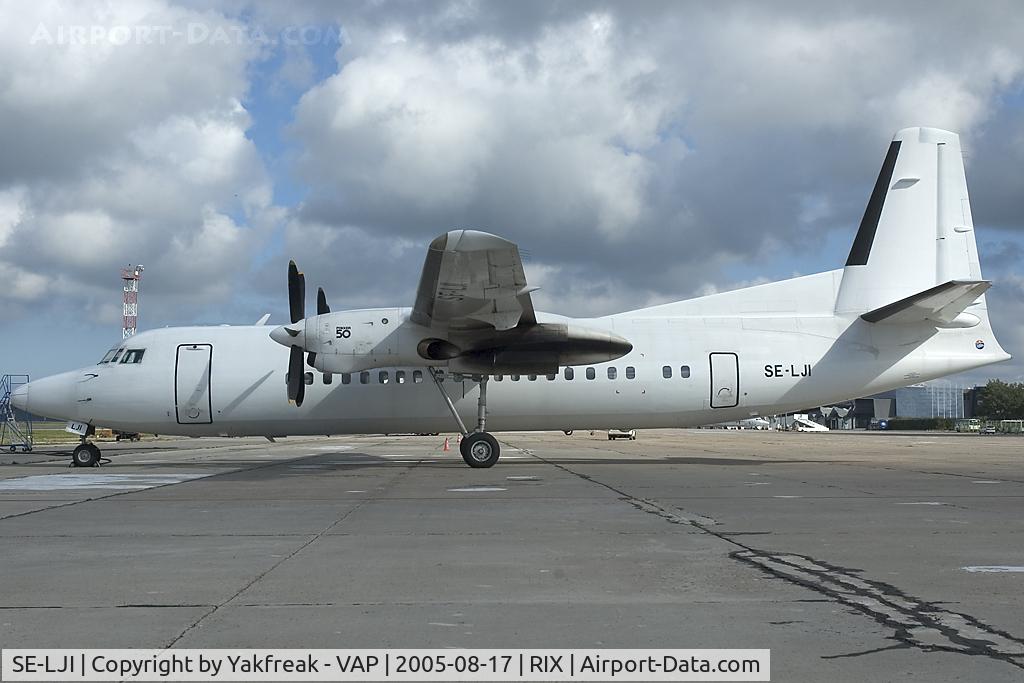 SE-LJI, 1990 Fokker 50 C/N 20180, Air Baltic Fokker 50