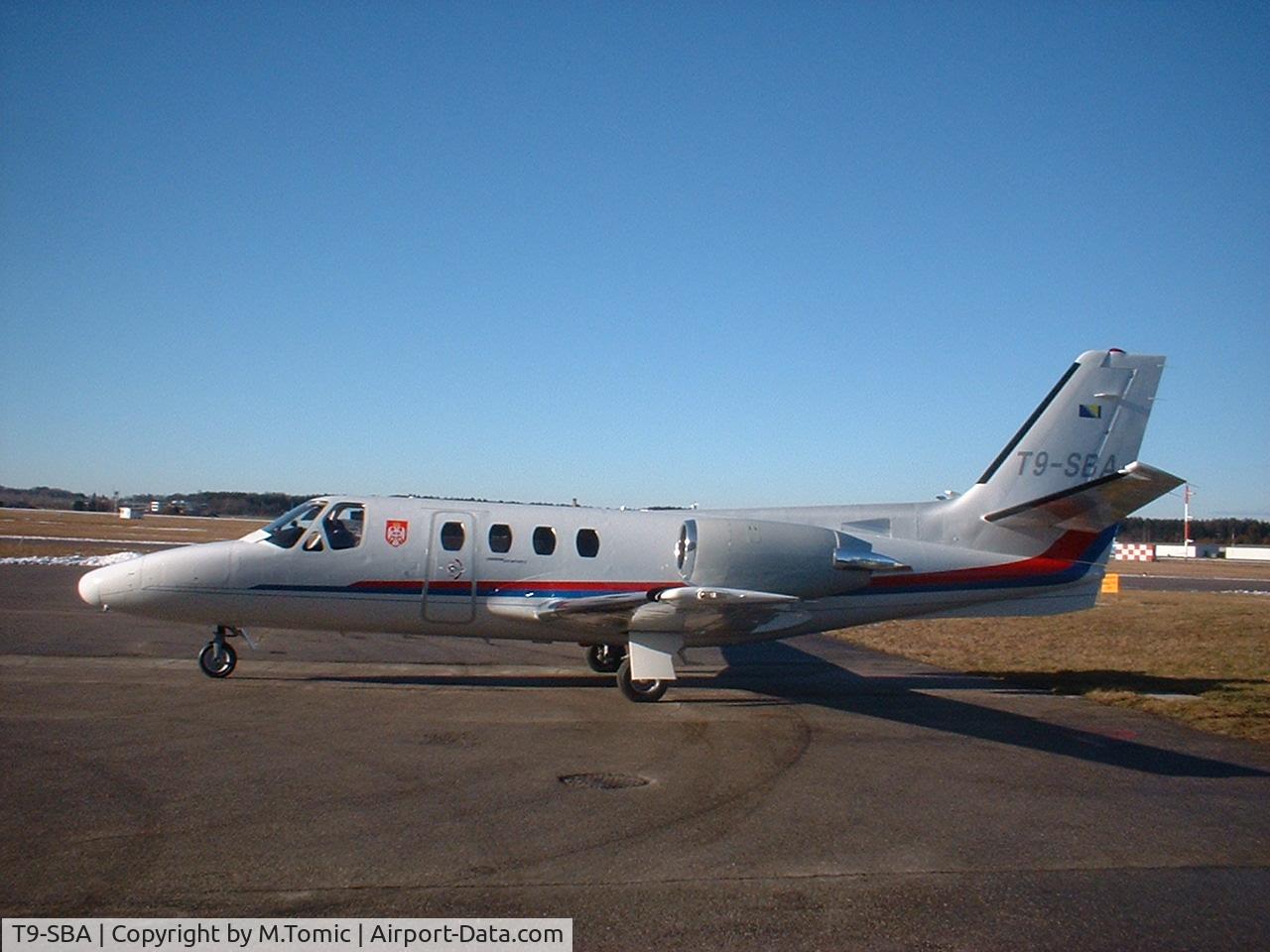 T9-SBA, 1980 Cessna Citation I C/N 0399, on the ramp