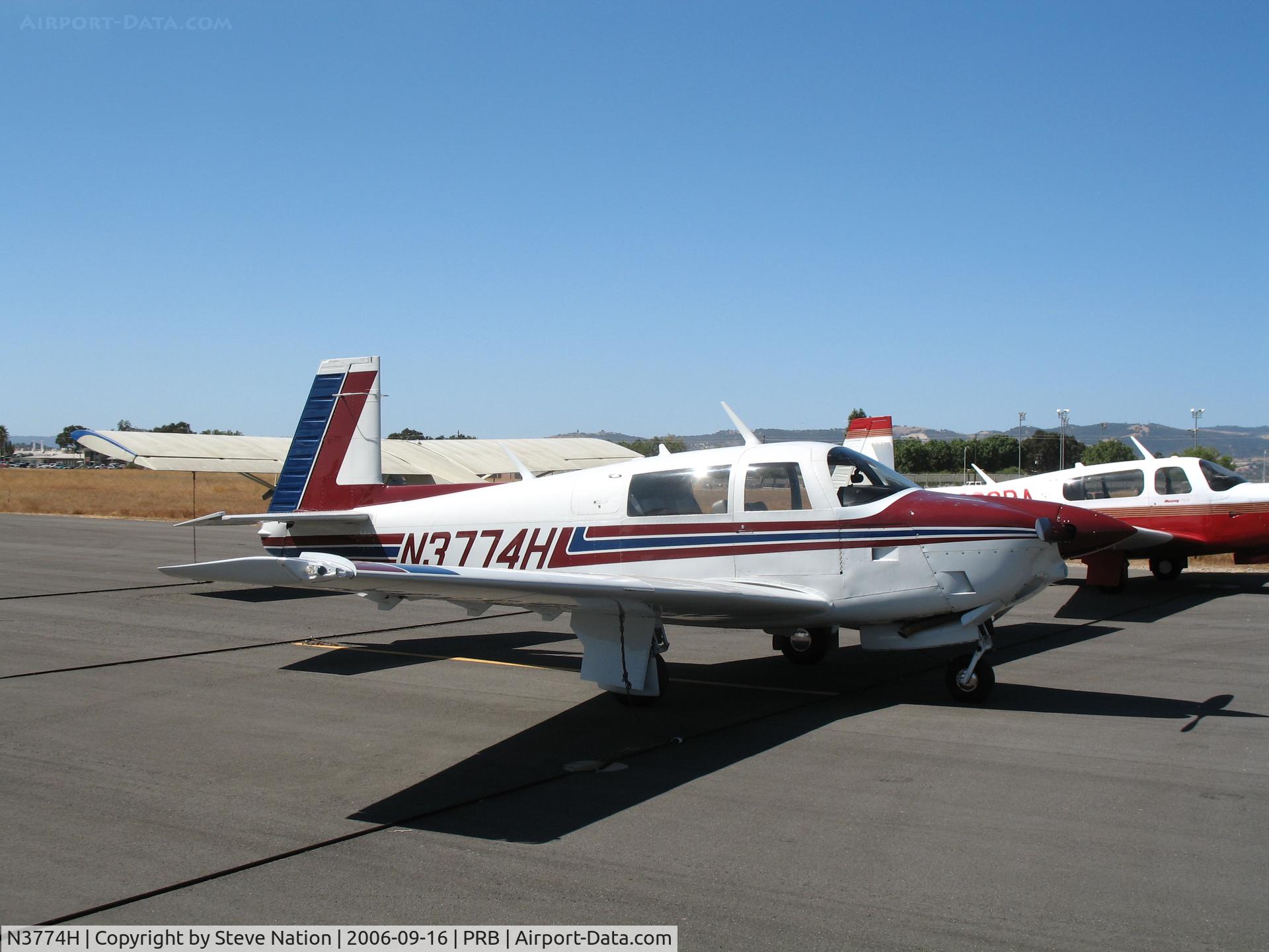 N3774H, 1979 Mooney M20J 201 C/N 24-0938, 1979 Mooney M20J @ Paso Robles Municipal Airport, CA