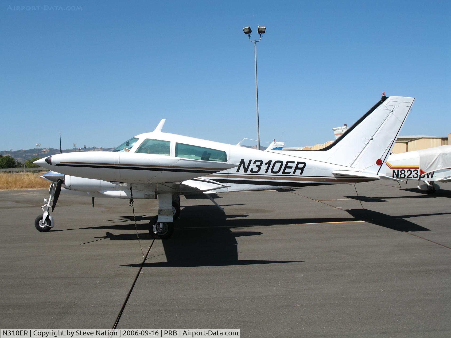 N310ER, 1966 Cessna 310K C/N 310K0187, Sunny shot of 1966 Cessna 310K @ Paso Robles Municipal Airport, CA