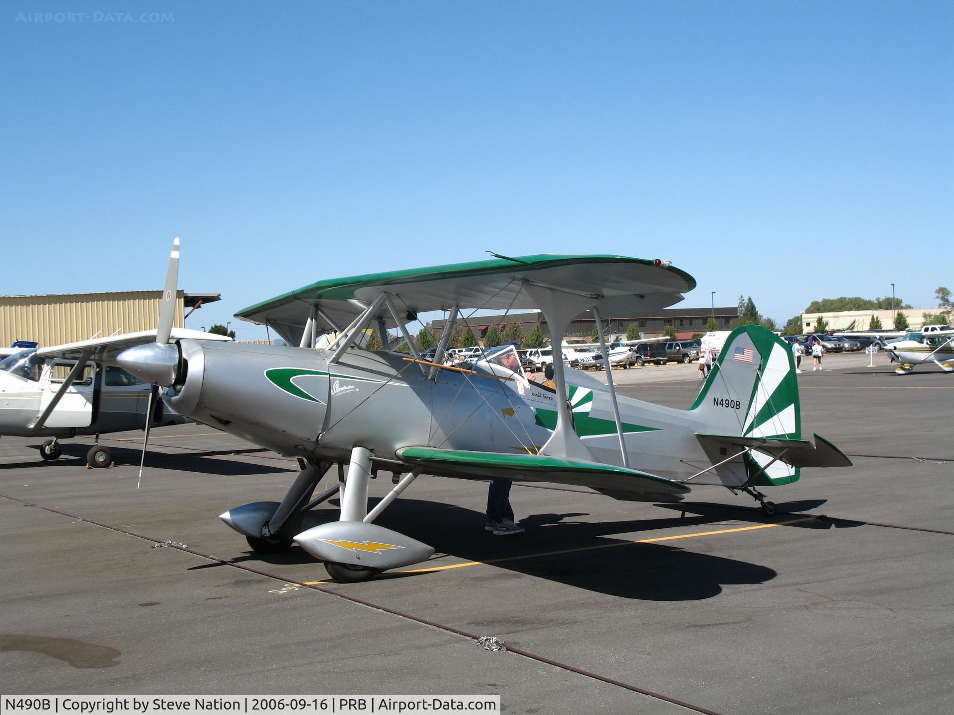 N490B, Stolp SA-300 Starduster Too C/N 1994, 1982 Bayer Starduster SA300 homebuilt for airshow @ Paso Robles Municipal Airport, CA