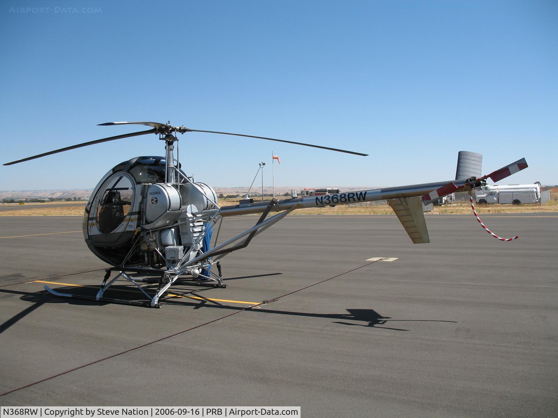 N368RW, 1980 Hughes 269C C/N 800948, 1980 Hughes 269C from Tucson for airshow @ Paso Robles Municipal Airport, CA
