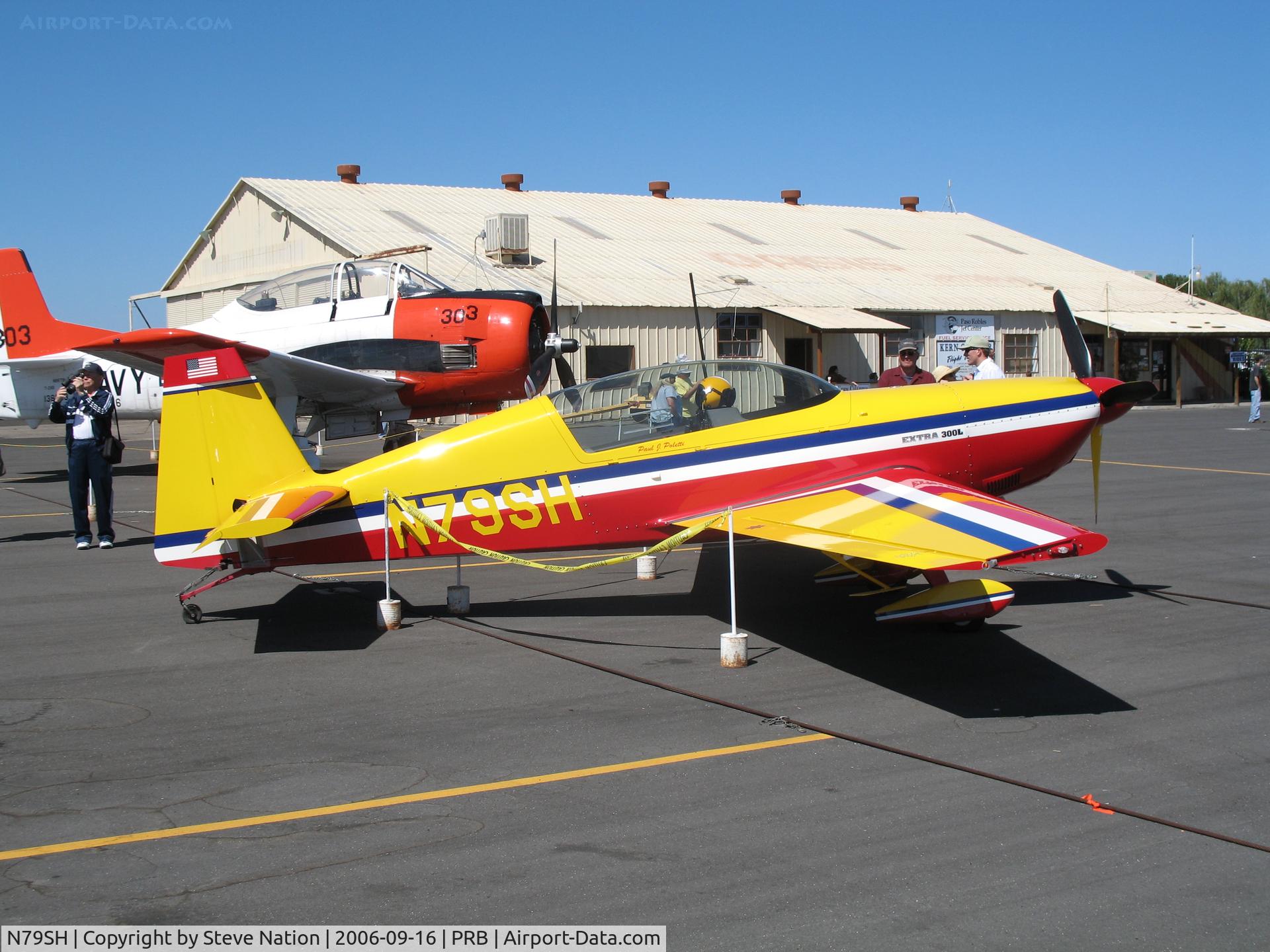 N79SH, 1997 Extra EA-300/L C/N 063, Fierce Allegiance LLC 1997 Extra Flug EA 300L down from Missoula, MT for airshow @ Paso Robles Municipal Airport, CA