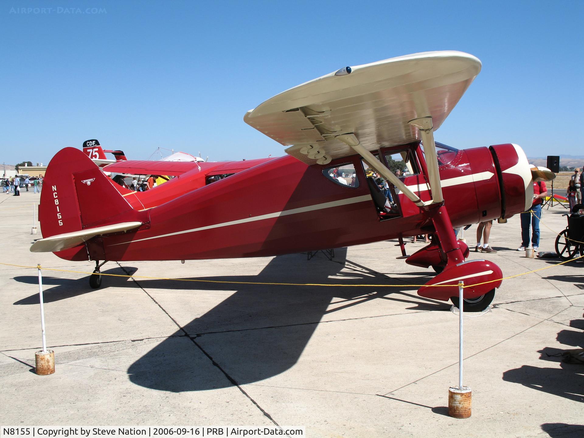 N8155, 1946 Fairchild 24W-46 C/N W46251, Locally-based Avlite Aviation 1946 Fairchild 24W as NC8155 on static display @ Paso Robles, CA