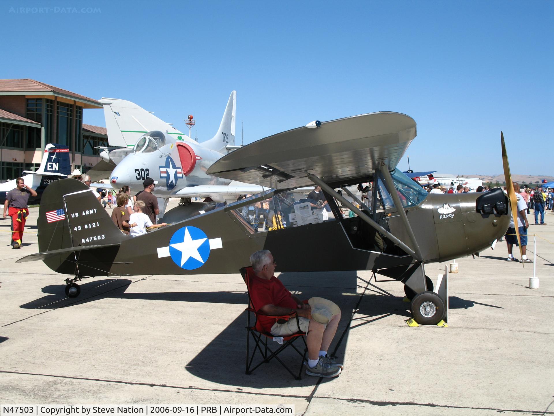 N47503, 1943 Aeronca 0-58B Grasshopper C/N 058B-8212, 1943 Aeronca O-58B as US Army 43-8121 